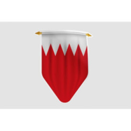 Bahrain Flag Style 8 Sticker - DecalsHouse