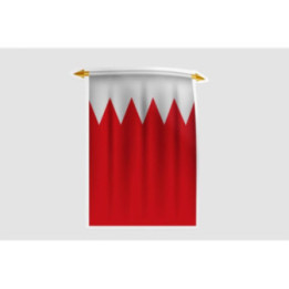 Bahrain Flag Style 9 Sticker - DecalsHouse