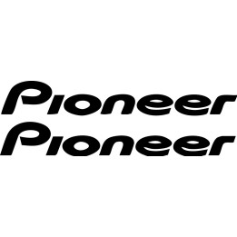Pioneer Stickers – Car Audio DJ Equipment Vinyl Decals (2-Pack)