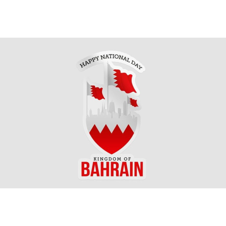 Bahrain National Day Sticker - DecalsHouse