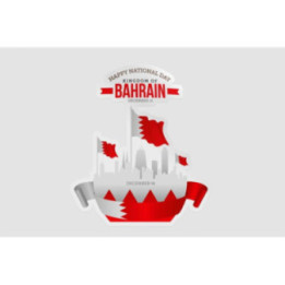 Bahrain National Day Style 6 Sticker - DecalsHouse