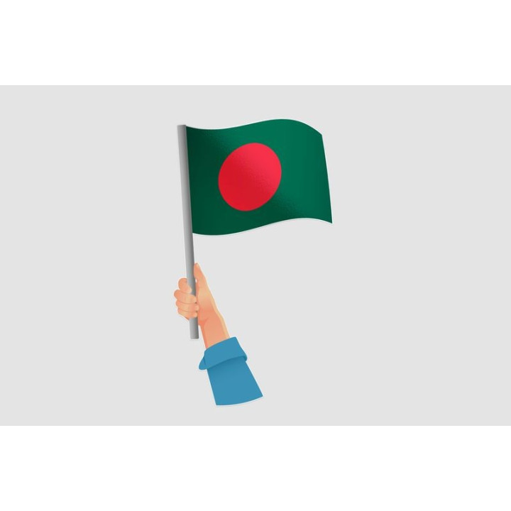 Bangladesh Flag Style 2 Sticker - DecalsHouse