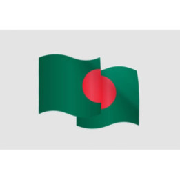 Bangladesh Flag Style 27 Sticker - DecalsHouse