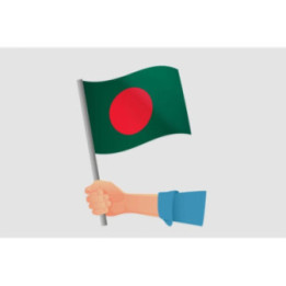 Bangladesh Flag Style 3 Sticker - DecalsHouse