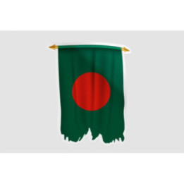 Bangladesh Flag Style 34 Sticker - DecalsHouse