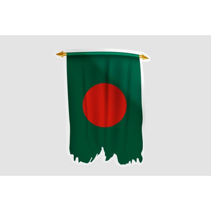 Bangladesh Flag Style 34 Sticker - DecalsHouse