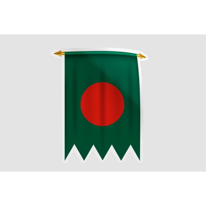 Bangladesh Flag Style 35 Sticker - DecalsHouse