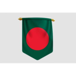 Bangladesh Flag Style 4 Sticker - DecalsHouse