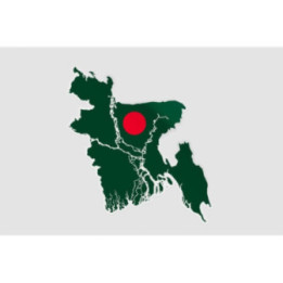 Bangladesh Map Style 2 Sticker - DecalsHouse