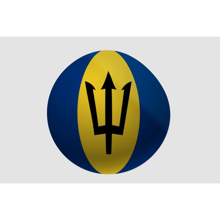 Barbados Flag Style 20 Sticker - DecalsHouse