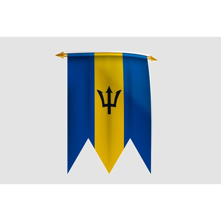 Barbados Flag Style 23 Sticker - DecalsHouse