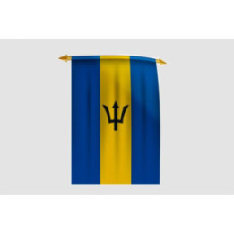 Barbados Flag Style 25 Sticker - DecalsHouse