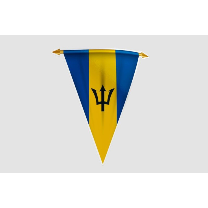 Barbados Flag Style 27 Sticker - DecalsHouse