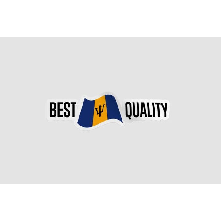 Barbados Quality Label Style 2 Sticker - DecalsHouse