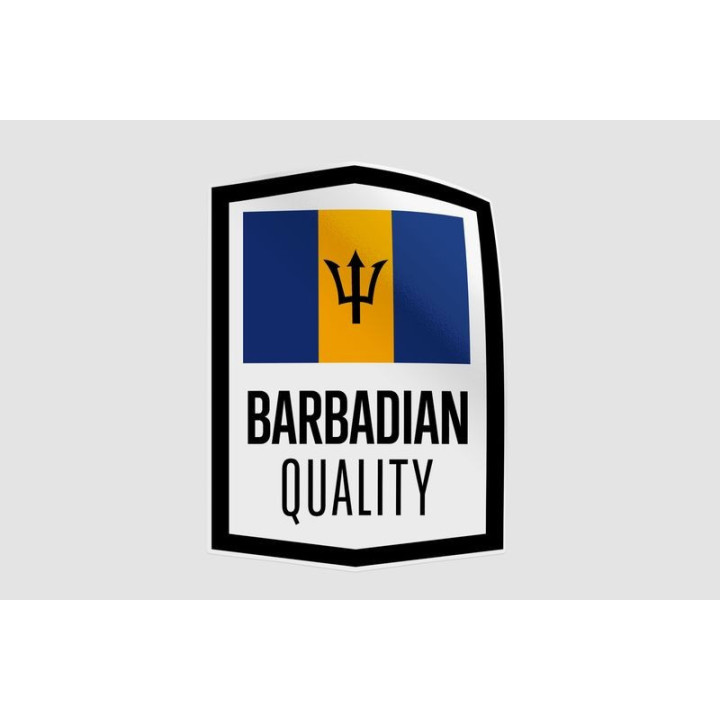 Barbados Quality Label Style 3 Sticker - DecalsHouse