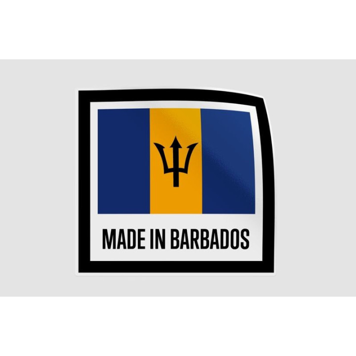 Barbados Quality Label Style 4 Sticker - DecalsHouse