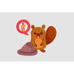 Beaver With Canadian Maple Syrup Style 3 Sticker - DecalsHouse
