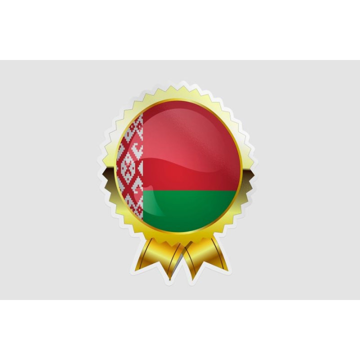 Belarus Flag Style 4 Sticker - DecalsHouse