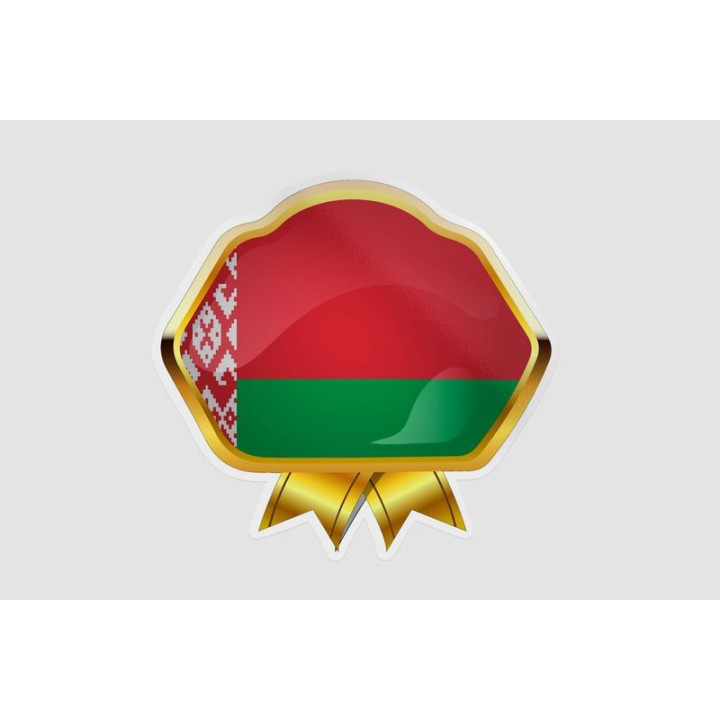 Belarus Flag Style 5 Sticker - DecalsHouse