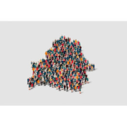 Belarus Map Of People Sticker - DecalsHouse