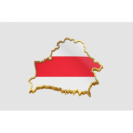 Belarus Map Style 5 Sticker - DecalsHouse