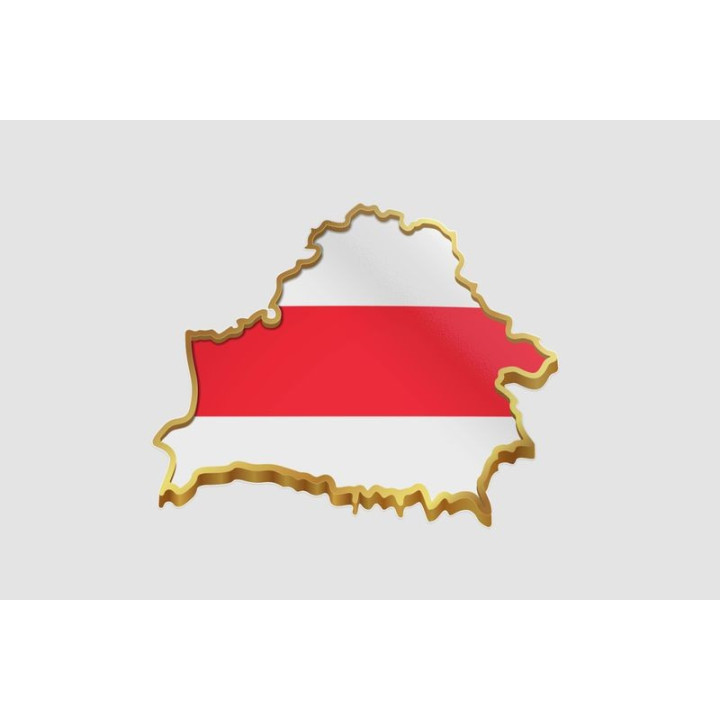 Belarus Map Style 5 Sticker - DecalsHouse