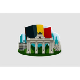 Belgium Brussels Sticker - DecalsHouse