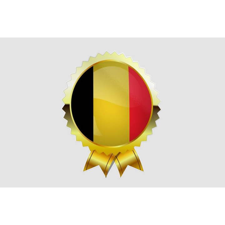 Belgium Flag Style 11 Sticker - DecalsHouse