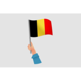 Belgium Flag Style 22 Sticker - DecalsHouse