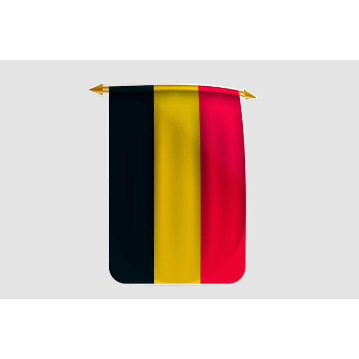 Belgium Flag Style 28 Sticker - DecalsHouse