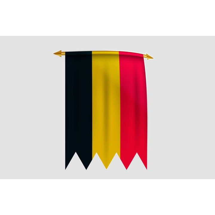 Belgium Flag Style 30 Sticker - DecalsHouse