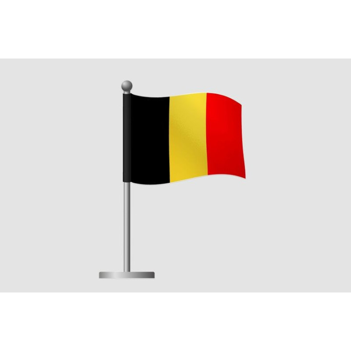 Belgium Flag Style 32 Sticker - DecalsHouse