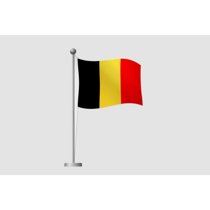 Belgium Flag Style 33 Sticker - DecalsHouse