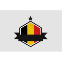Belgium Flag Style 38 Sticker - DecalsHouse