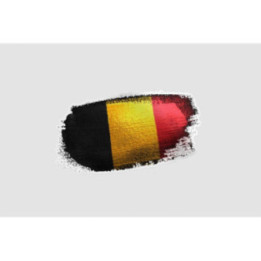 Belgium Flag Style 4 Sticker - DecalsHouse