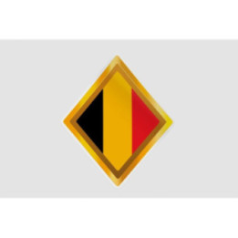 Belgium Flag Style 47 Sticker - DecalsHouse