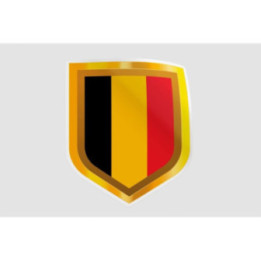 Belgium Flag Style 49 Sticker - DecalsHouse