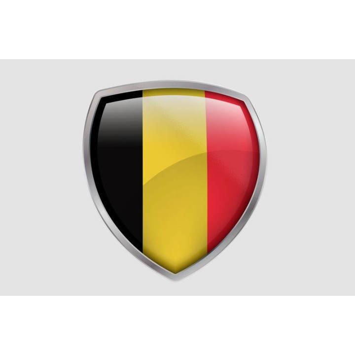 Belgium Flag Style 5 Sticker - DecalsHouse