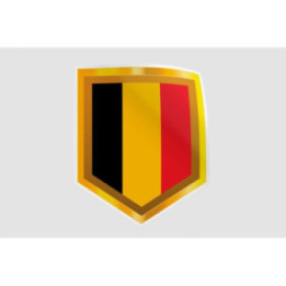 Belgium Flag Style 51 Sticker - DecalsHouse