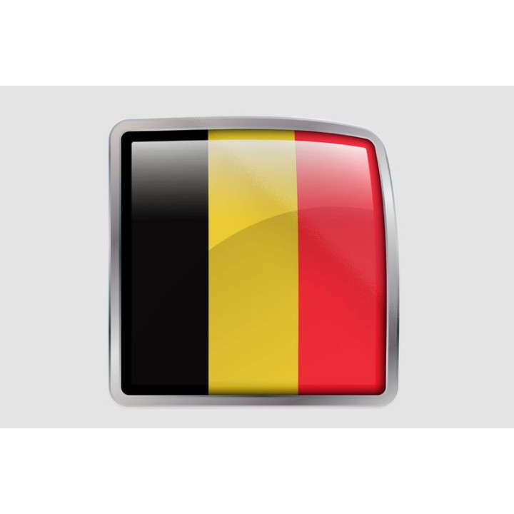 Belgium Flag Style 6 Sticker - DecalsHouse