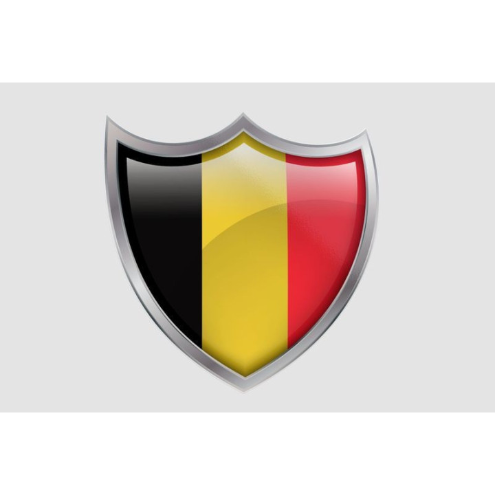 Belgium Flag Style 7 Sticker - DecalsHouse