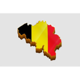 Belgium Map Style 7 Sticker - DecalsHouse