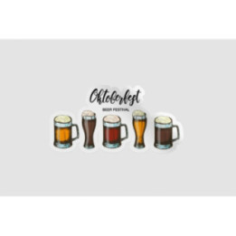 Belgium Oktoberfest Beer Festival Sticker - DecalsHouse