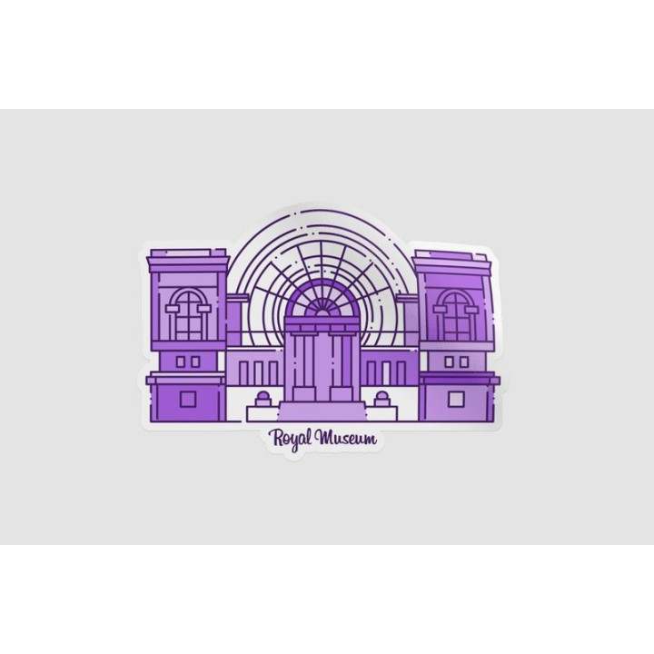 Belgium Royal Museum Landmark Sticker - DecalsHouse