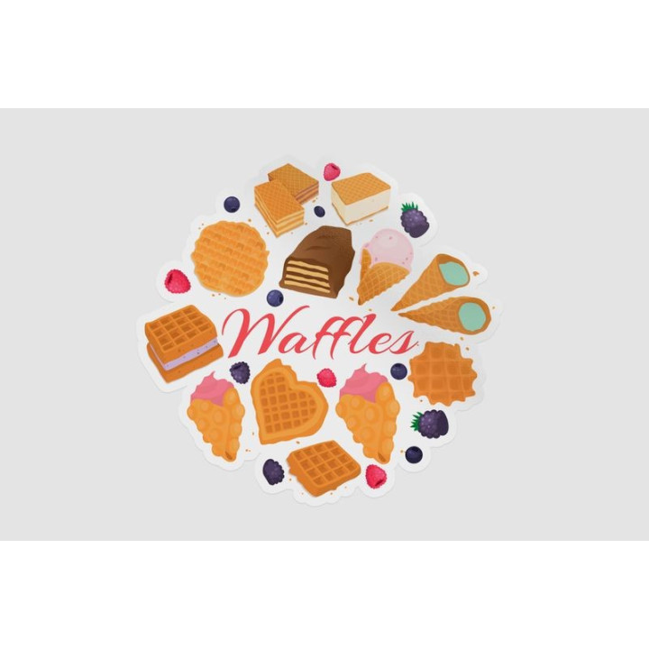 Belgium Waffles Sticker - DecalsHouse
