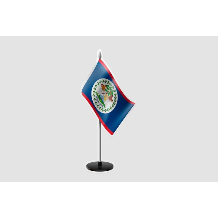 Belize Flag Style 3 Sticker - DecalsHouse