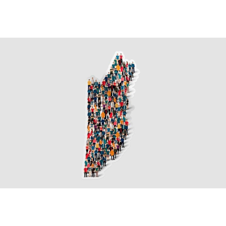Belize Map Style 2 Sticker - DecalsHouse
