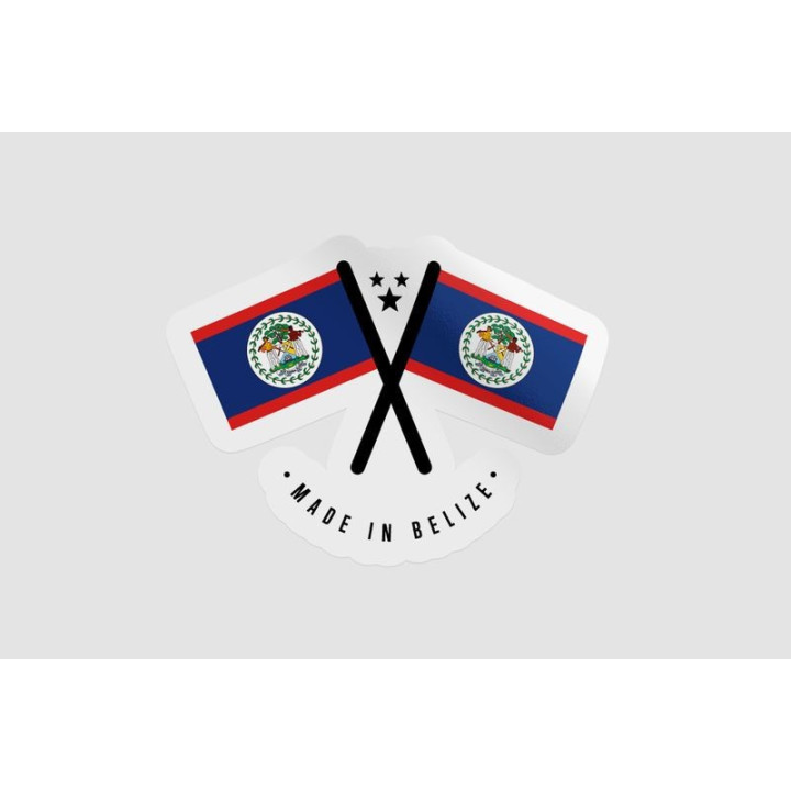 Belize Quality Label Style 2 Sticker - DecalsHouse