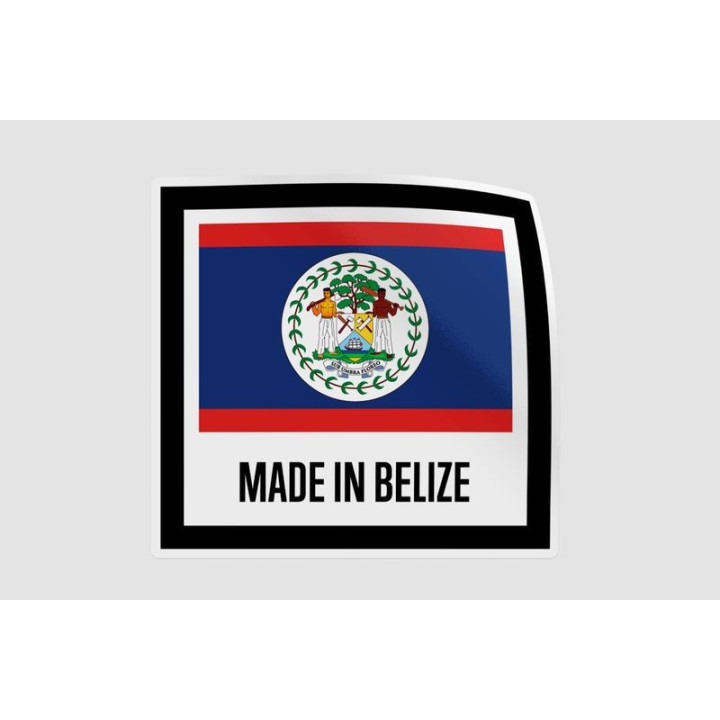 Belize Quality Label Style 4 Sticker - DecalsHouse
