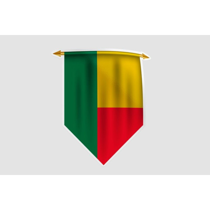 Benin Flag Style 21 Sticker - DecalsHouse